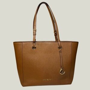 Michael Kors Brown Leather Walsh Tote Bag Purse